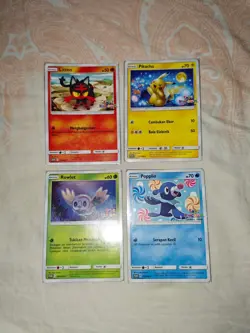 3 Sets Pokemon TCG Indonesia 3 set of 4 Pokemon Promo Card Toys Kingdom Pikachu - Image 1