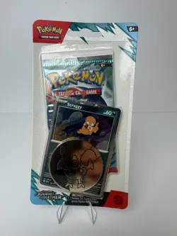 Pokemon TCG Journey Together Booster Pack Scraggy Promo Card & Coin - Sealed - Image 1