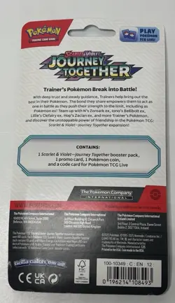 Single Booster Pack Blister - Sv09: Journey Together Coin and Promo Cosmos Card - Image 3