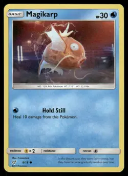 Pokemon Cards Magikarp 8/18 Detective Pikachu Common LP *2 - Image 1