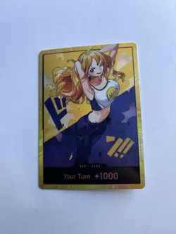 NBA Lakers X One Piece Nami Don!! Holo Foil Card Lightly Played Condition - Image 2