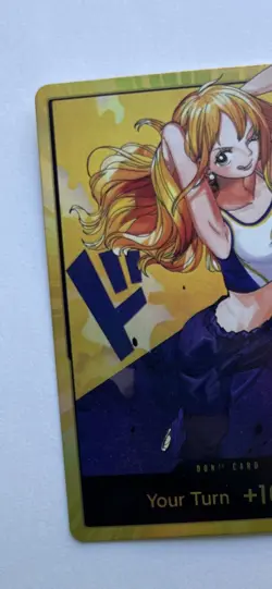 NBA Lakers X One Piece Nami Don!! Holo Foil Card Lightly Played Condition - Image 3
