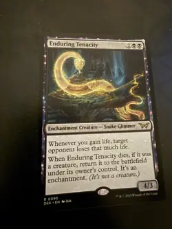 Magic: The Gathering Enduring Tenacity Rare Duskmourn 0095 English 2024 Regular - Image 1