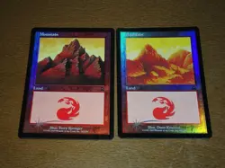 FOIL Lands lot Mercadian Masques English x10 mtg SP,MP [FC] A - Image 5