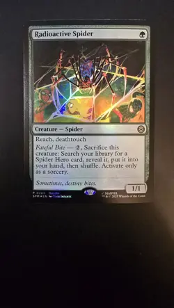Radioactive Spider Foil P Unique and Miscellaneous Promos 285 NM - Image 1
