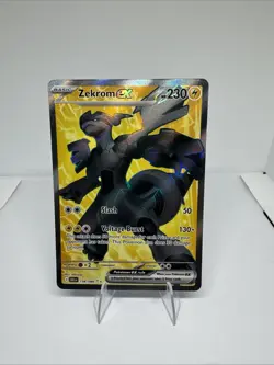 Pokemon TCG Zekrom EX 158/086 Ultra Rare Full Art Black Bolt NM - Image 1