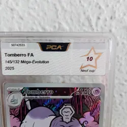 Carte Gradee Pokemon TOMBERRO FA 145 132 - Mega evolution FR PCA 10 !! 🌟 - Image 3