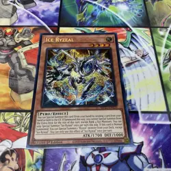 Yugioh! Ice Ryzeal Prismatic Secret Rare Near Mint 1st Edition MP25-EN119 - Image 1