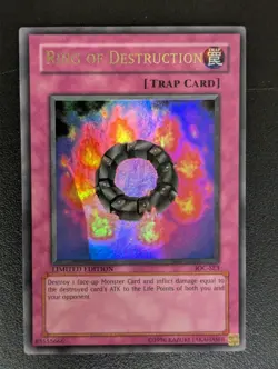 Ring der Zerstorung IOC-SE3 Ultra Rare Englisch Poor Yugioh - Image 1