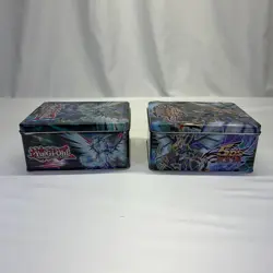 Yugioh Tins 5DS Trading Card Game Collectible Lot Of 5 Card Holder READ - Image 3