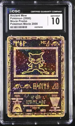 CGC 10 GEM MINT Ancient Mew Holo Promo Pokemon Movie 2000 Pokemon Card - Image 1