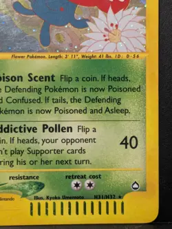 Pokemon Vileplume Holo Rare Aquapolis H31/H32 Vintage Card LP-MP - Image 5