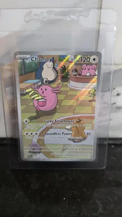Pokemon Chansey TCG Twilight Masquerade Illustration Rare Holo Card 187/167 NM - Image 1