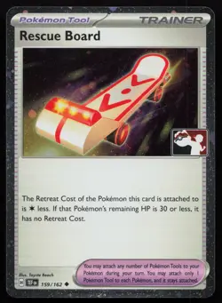 Pokemon Rescue Board 159/162 Prize Pack Series Cards Cosmo Holo Pack Fresh - NM - Image 1