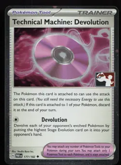 Pokemon Technical Machine: Devolution 177/182 Prize Pack Series Cards Cosmo Holo - Image 1