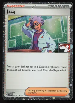 Pokemon Jacq 175/198 Prize Pack Series Cards Cosmo Holo Pack Fresh - NM - Image 1