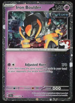 Pokemon Iron Boulder 071/142 Prize Pack Series Cards Cosmo Holo Pack Fresh - NM - Image 1