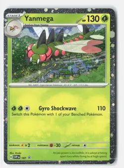 Yanmega - (Cosmos Holo) Holofoil SV: Scarlet & Violet Promo Cards 187 NM - Image 1
