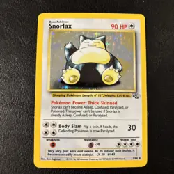 Snorlax Pokemon Card Holo Jungle 11/64 NM - Image 1