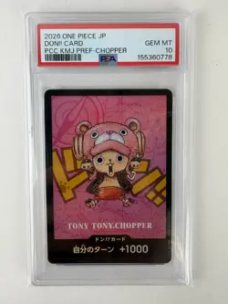 PSA 10 Chopper Card Promo One Piece Japanese Kumamoto Prefectur JP - Image 1