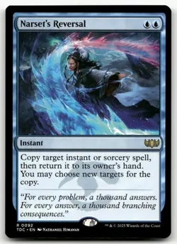 Narset's Reversal #92 (NM) Tarkir Dragonstorm TDC Magic MTG - Image 1