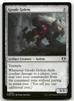 Geode Golem #386 (NM) Commander Masters CMM Magic MTG - Image 1