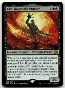 Gix, Yawgmoth Praetor #95 (Foil) (NM) Brothers' War BRO Magic MTG - Image 1