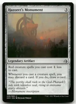 Hazoret's Monument #229 (NM) Amonkhet AKH Magic MTG - Image 1
