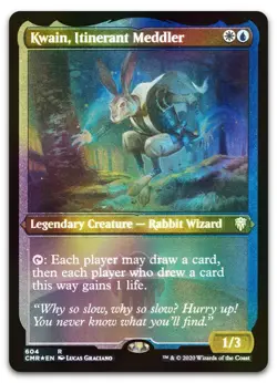 Kwain, Itinerant Meddler (Foil Etched) #604 (NM) Commander Legends CMR Magic MTG - Image 1