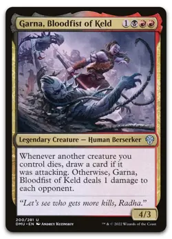 Garna, Bloodfist of Keld #200 (NM) Dominaria United DMU Magic MTG - Image 1