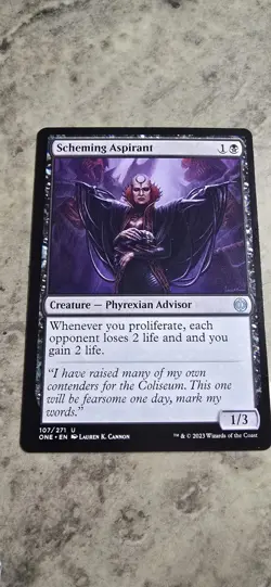 Scheming Aspirant Phyrexia: All Will Be One Regular Creature Uncommon MTG NM - Image 1