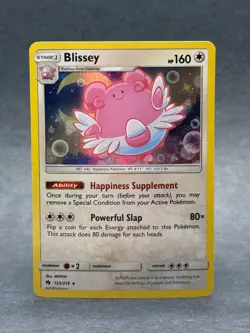 Pokemon - 153/214 Blissey Lost Thunder Cosmos Holo Promo NM TCG - Image 1
