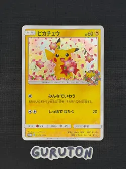 [US Seller] Japanese Pikachu 224/SM-P Pokemon Center 20th Anniversary Promo - Image 1
