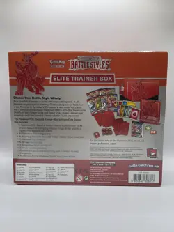 Pokemon SWORD & SHIELD BATTLE STYLES Red Elite Trainer Box ETB New SEALED! - Image 2