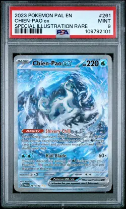 2023 POKEMON PAL EN-PALDEA EVOLVED SPECIAL ILLUSTRATION RARE CHIEN-PAO EX PSA 9 - Image 1