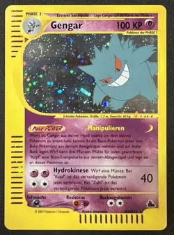 Swirl Gengar H9/H32 Skyridge Holo Ultra Rare Pokemon TCG GERMAN LP - Image 1
