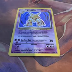 near mint! Pokemon TCG Alakazam Base Set 1/102 Holo Unlimited Holo Rare - Image 2