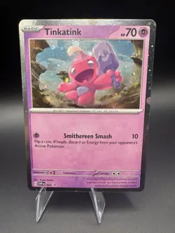 Pokemon TCG Tinkatink Cosmo Holofoil 025 Black Star Promo Scarlet & Violet - NM - Image 1