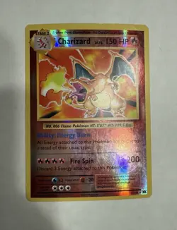 Pokemon TCG Charizard Evolutions 11/108 Reverse Holo Rare HP Heavily Played - Image 1