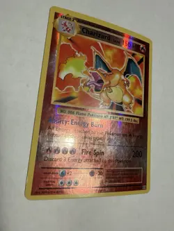 Pokemon TCG Charizard Evolutions 11/108 Reverse Holo Rare HP Heavily Played - Image 2