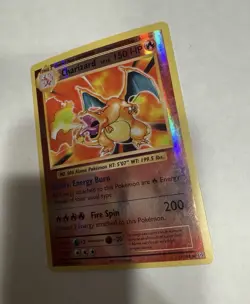 Pokemon TCG Charizard Evolutions 11/108 Reverse Holo Rare HP Heavily Played - Image 3