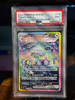 2024 POKEMON SCR EN STELLAR CROWN #170 TERAPAGOS EX SPECIAL ILLUSTRATION PSA 9 - Image 1