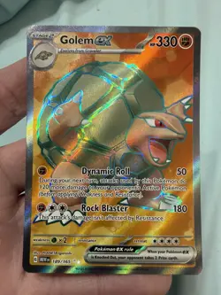 Golem ex - 189/165 Scarlet & Violet 151 - Ultra Rare Full Art Pokemon 2023 - NM - Image 1