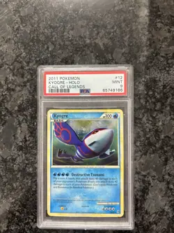 2011 Pokemon Call of Legends Kyogre Holo Rare 12/95 PSA 9 Mint - Image 1
