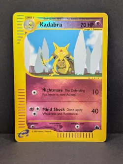 Kadabra 69/144 Skyridge Reverse Holo Rare Pokemon TCG Nintendo MP+ - Image 1