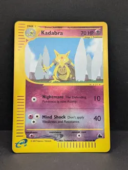Kadabra 69/144 Skyridge Reverse Holo Rare Pokemon TCG Nintendo MP+ - Image 3
