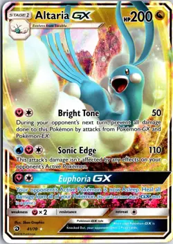 Altaria GX 41/70 Holo GX Rare Dragon Majesty Pokemon NM/M - Image 1