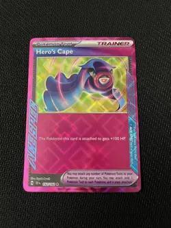 Pokemon TCG Temporal Forces Hero's Cape 152/162 ACE SPEC - Image 1