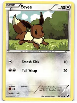 Eevee 84/108 Pokemon TCG Black & White Dark Explorers Common Light Play LP - Image 1