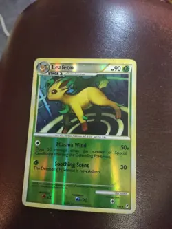2011 Pokemon Call of Legends #13/95 Leafeon Reverse Holo Very Heavy Play *Crease - Image 1